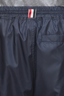 Темно-синие брюки-джоггеры с отделкой Thom Browne