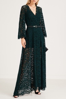 Темно-зеленое кружевное платье макси Yana Dress