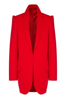 Красный пиджак с усиленной линией плеч Balenciaga