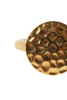 Золотистое металлическое кольцо Jil Sander