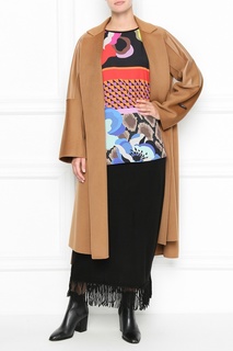 Песочное пальто с асимметричным низом Marina Rinaldi