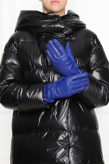 Синие комбинированные удлиненные перчатки Marina Rinaldi