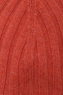 Оранжевая шапка с контрастным отворотом Viadeste
