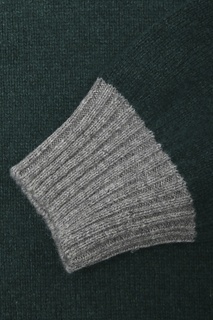 Зеленый свитер на молнии Della Ciana