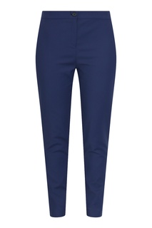 Укороченные брюки синего цвета Marina Rinaldi