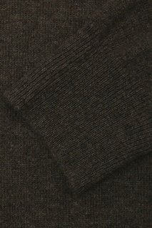 Коричневый свитер с застежкой-молнией Della Ciana