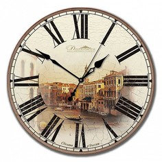 Настенные часы (33x33x4 см) Старинная Венеция 02-002 Династия