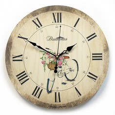 Настенные часы (33x33x4 см) Велосипед 02-022 Династия