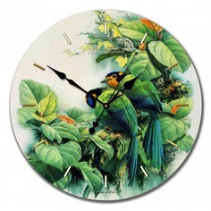 Настенные часы (33x33x4 см) Птички 01-013 Династия