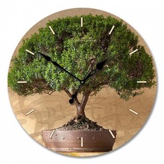 Настенные часы (33x33x4 см) Дерево счастья 01-003 Династия