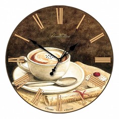 Настенные часы (33x33x4 см) Кофе 01-007 Династия