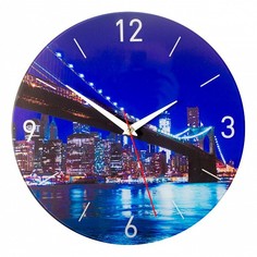 Настенные часы (30x30 см) Мост KD-038-047 Дубравия