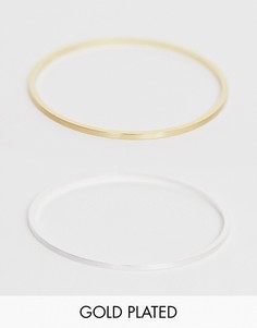 Набор из 2 браслетов с позолоченной и посеребренной отделкой Pilgrim-Мульти