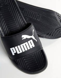 Черные шлепанцы Puma Popcat 36026510-Черный