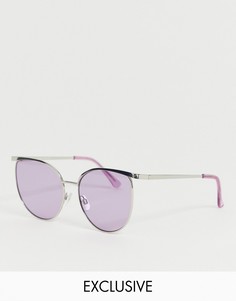 Солнцезащитные очки "кошачий глаз" с сиреневыми стеклами Missguided-Мульти
