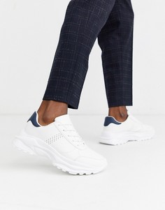 Белые кроссовки на массивной подошве ASOS DESIGN-Белый