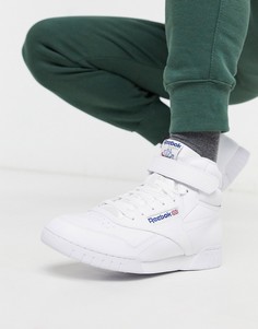 Белые высокие кроссовки Reebok EX-O-FIT-Белый