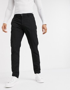 Черные брюки в стиле милитари PS Paul Smith-Черный