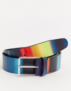 Разноцветный кожаный ремень с принтом PS Paul Smith-Мульти