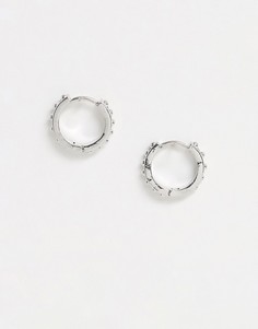 Серебряные серьги-кольца DesignB-Серебряный