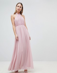 Шифоновое платье макси Lipsy-Розовый