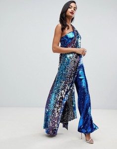 Брюки с эффектом омбре и пайетками ASOS EDITION-Мульти