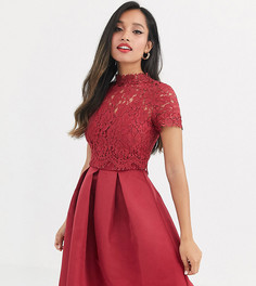 Короткое приталенное платье Little Mistress Petite-Красный