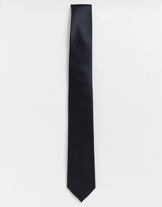 Однотонный атласный галстук Gianni Feraud-Черный