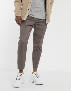 Коричневые суженные книзу чиносы Topman-Светло-коричневый