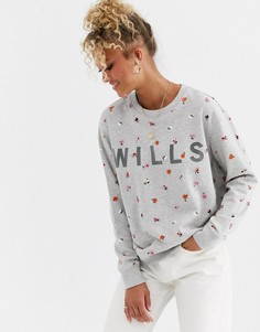 Свитшот с цветочным принтом Jack Wills Finch-Мульти