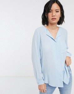 Рубашка с длинными рукавами Selected-Синий