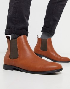 Светло-коричневые ботинки челси Jack & Jones-Коричневый