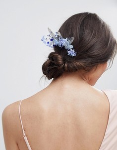 Заколка для волос с камнями и искусственным жемчугом ASOS DESIGN-Мульти