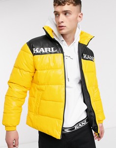 Желтая дутая куртка из полиуретана Karl Kani-Желтый