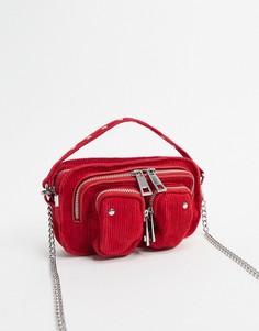 Красная вельветовая сумка Nunoo-Красный
