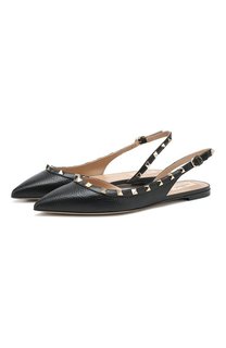Кожаные балетки Valentino Garavani Rockstud Valentino