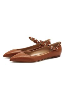 Кожаные балетки Valentino Garavani Rockstud Valentino