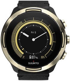 Спортивные часы Suunto 9 BARO GOLD LEATHER SS050256000 (черно-золотистый)