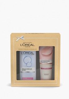 Набор для ухода за лицом LOreal Paris L'Oreal для сухой и чувствительной кожи, Мицеллярная вода 200 мл и Очищающий гель для лица "Абсолютная Нежность" 150 мл