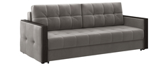 Диван тканевый прямой Валенсия Avatar темно-серый (Велюр) Home Me