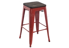 Барный стул Tolix Bar wood CColl T-2103B-26 red / brown walnut 351639 Tolix Bar wood CColl T-2103B-26 red / brown walnut 351639 (18334) Home Me