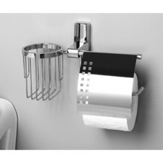 Держатель туалетной бумаги и освежителя Wasserkraft Leine K-5000 с крышкой (K-5059)