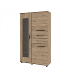 Шкаф-пенал со стеклом Мари МС-3 Компасс