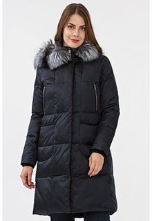 Утепленная куртка с отделкой мехом лисы Laura Bianca