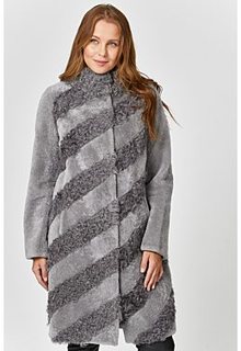 Шуба из овчины с отделкой Virtuale Fur Collection