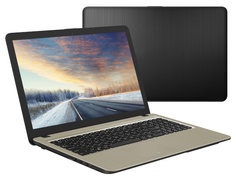 Ноутбук ASUS VivoBook A540BA-GQ185 90NB0IY1-M02270 (AMD A6-9225 2.6GHz/4096Mb/500Gb/AMD Radeon R4/Wi-Fi/Bluetooth/Cam/15.6/1366x768/Endless)