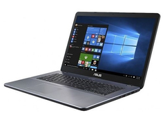 Ноутбук ASUS VivoBook X705UB-GC265T Grey 90NB0IG2-M03510 (Intel Pentium 4417U 2.3 GHz/4096Mb/1000Gb/nVidia GeForce MX110 2048Mb/Wi-Fi/Bluetooth/Cam/17.3/1920x1080/Windows 10 Home 64-bit)