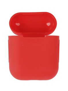 Аксессуар Чехол mObility Apple AirPods Silicone Red УТ000018854