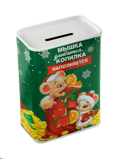 Копилка для денег Зимнее волшебство Мышка улыбается 4293569