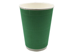 Одноразовые стаканы Ecovilka 400ml 20шт Green БСГ3400